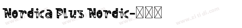 Nordica Plus Nordic字体转换